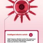 12-Claw Electric Vibration Head Massager – Ultimate Scalp Relaxation & Stress Relief