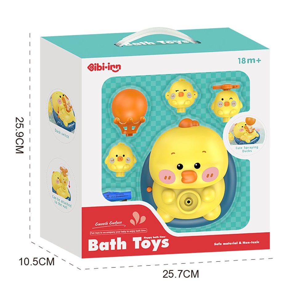 STEM Happy Bath Time Toy Set - 18 Months, Educational 3-Piece Infant Bath Fun