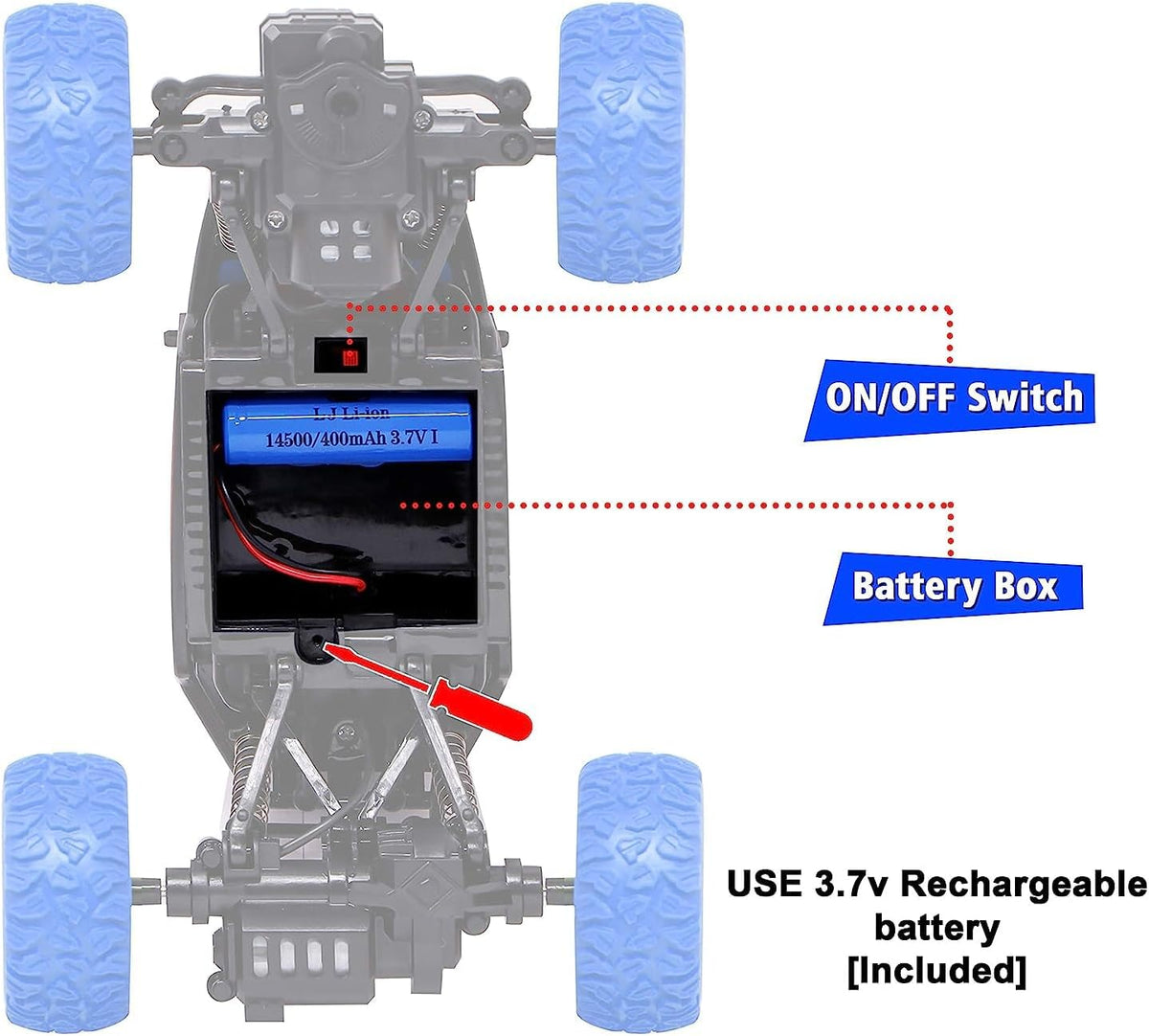 Remote Control Monster Truck 4x4 | Off Road Rock Crawler Toys for Kids