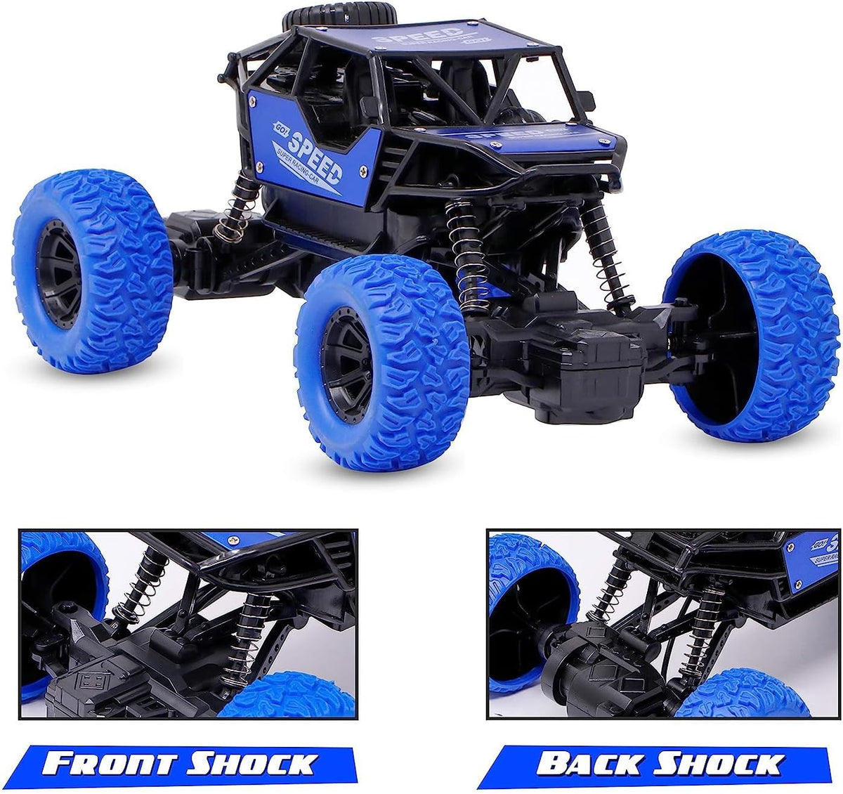 Remote Control Monster Truck 4x4 | Off Road Rock Crawler Toys for Kids