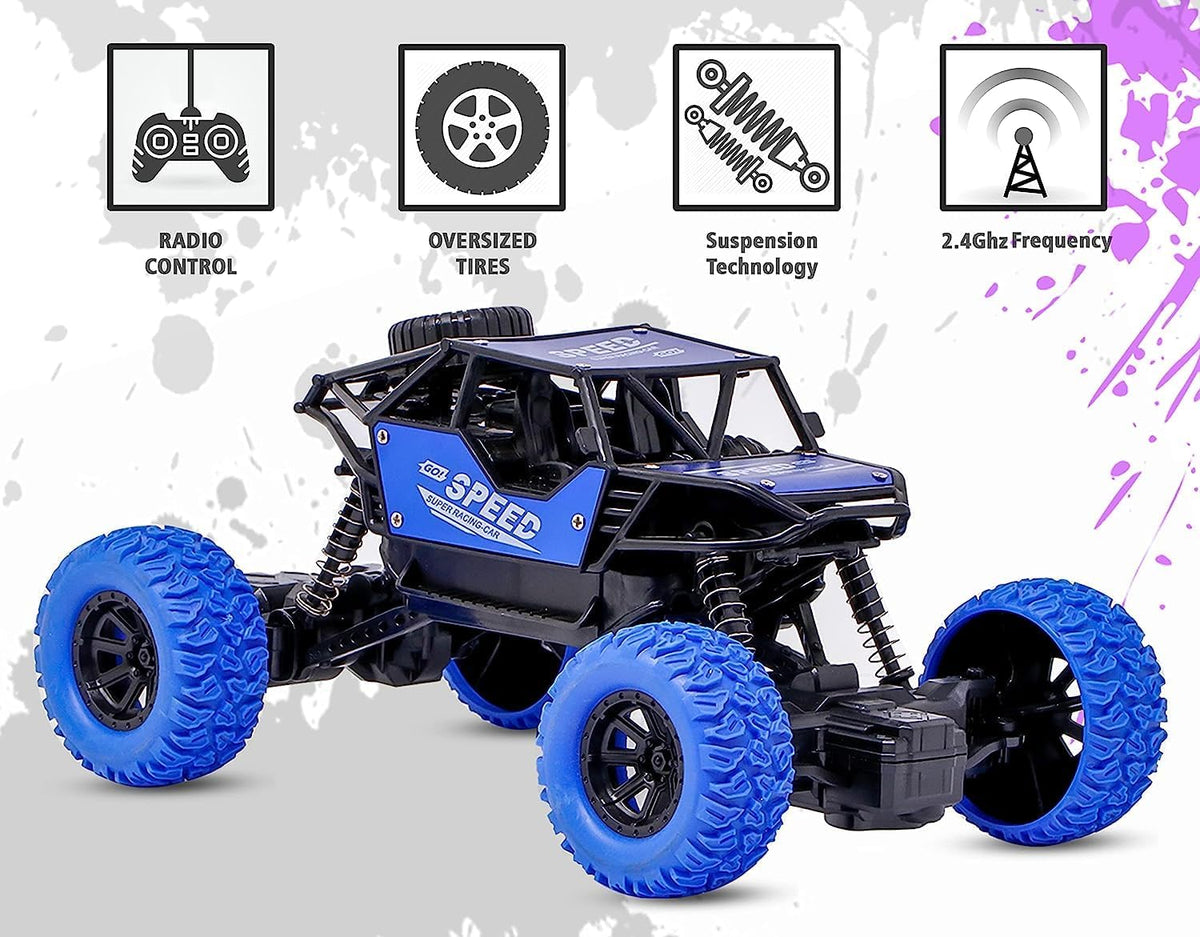 Remote Control Monster Truck 4x4 | Off Road Rock Crawler Toys for Kids