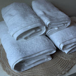 Luxury Cotton Towels – Hand & Bath Towels - White Set of 2