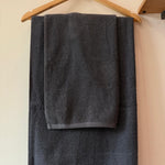 Luxury Cotton Towels – Hand & Bath Towels - Charcoal Set of 2