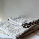 Luxury Cotton Towels – Hand & Bath Towels - Beige Set of 2