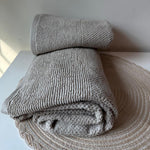 Luxury Cotton Towels – Hand & Bath Towels - Beige Set of 2
