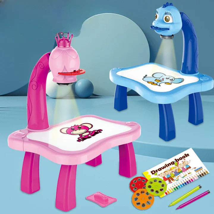LED Projector Art Painting Table for Kids