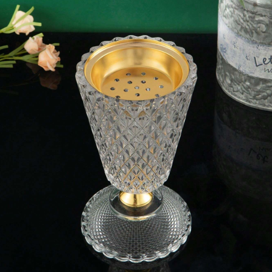 Diamond Wave Incense Burner β Elegant Aromatherapy Decor πΏβ¨