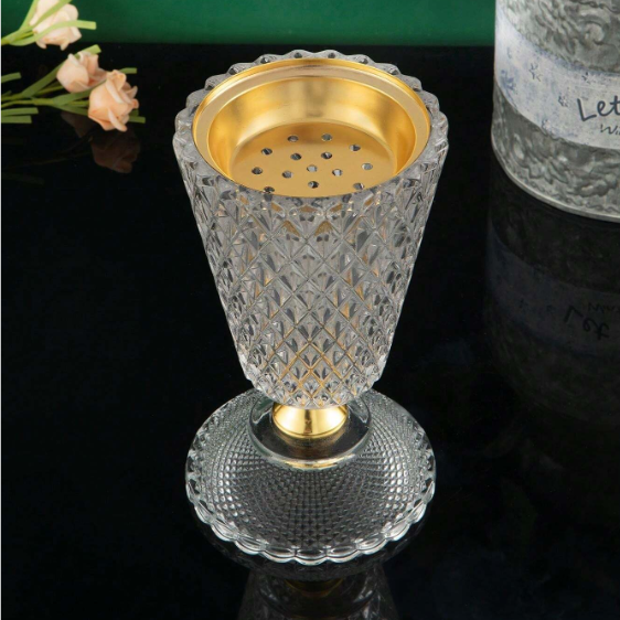 Diamond Wave Incense Burner β Elegant Aromatherapy Decor πΏβ¨