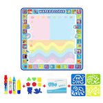 Alphabet Animal Drawing Water Mat – Reusable Educational Magic Canvas for Kids