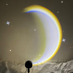 INS USB Moon Lamp โ LED Rainbow Sunset Projector ๐โจ