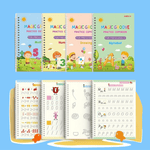 Magic Groove Copybook – Reusable Handwriting Practice tracing Book with Disappearing Ink for Kids