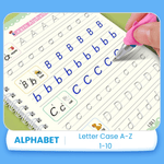 Magic Groove Copybook – Reusable Handwriting Practice tracing Book with Disappearing Ink for Kids