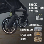 Lightweight Baby Stroller - One-Handed One-Step Fold, Safety Standard, for 0-3 Years