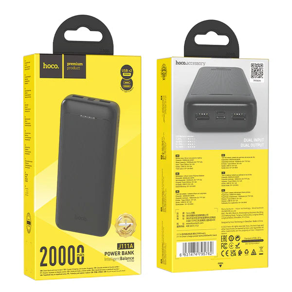 HOCO J111A Smart Charge Power Bank 20000mAh