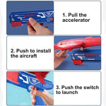Fitto Foam Led Airplane With Fast Launcher | Outdoor Toy For Kids