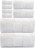 Premium Cotton Towel Set – 8 Pcs Ultra Soft, Quick-Dry, Highly Absorbent Towels