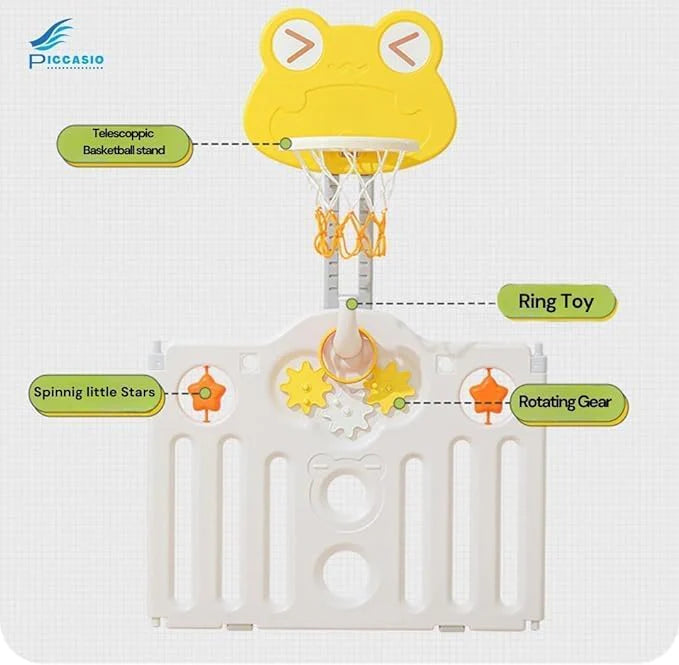 Frog Penal Baby Playpen – Foldable, Portable Play Area for Toddlers