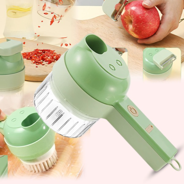 4 In 1 Handheld Electric Vegetable Cutter Set