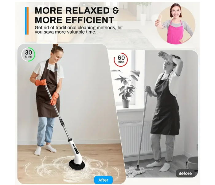 9 In 1 Expandable Electric Cordless Cleaning Brush