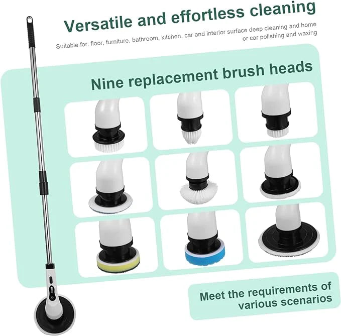 9 In 1 Expandable Electric Cordless Cleaning Brush