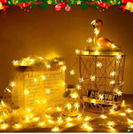 LED Snow Flake String Lights – Warm & Colorful Decorative Lighting ✨🌟