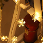 LED Snow Flake String Lights – Warm & Colorful Decorative Lighting ✨🌟